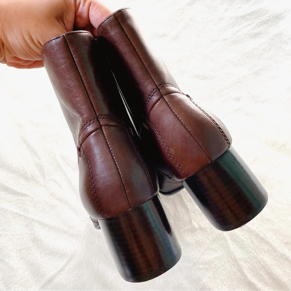 Elegant Brown Ankle Boots - Picture 7 of 13